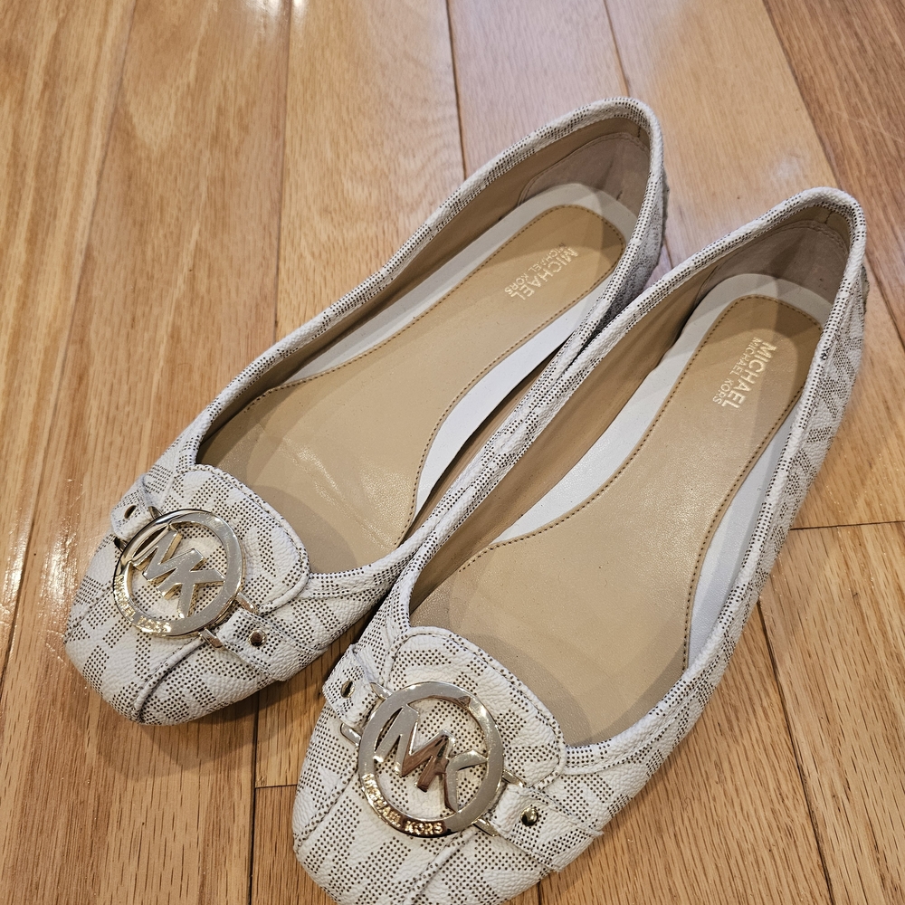 Michael Kors Women's Cream Flats